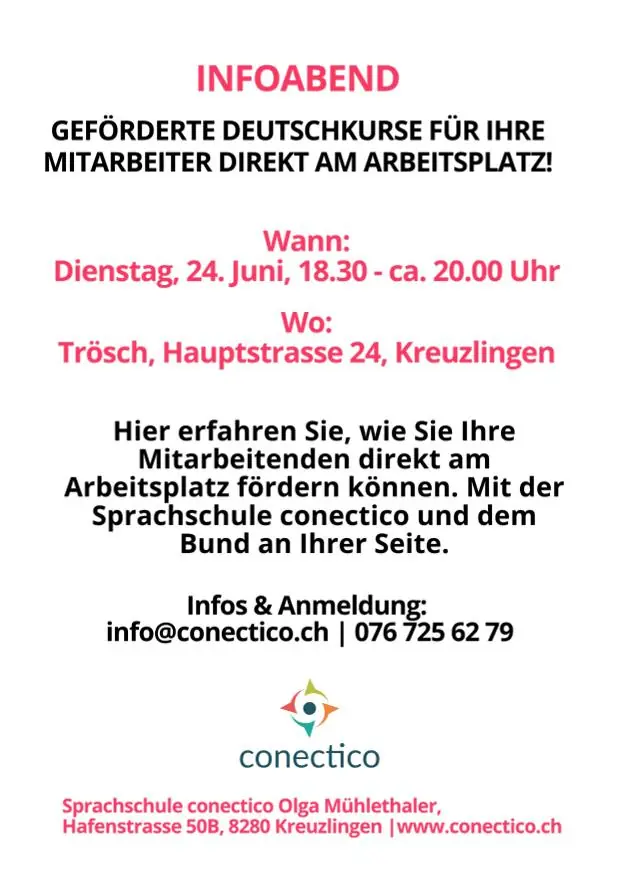 Infoabend zu geförderten Deutschkursen